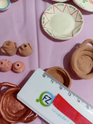 Miniature per presepe. Banco della terracotta