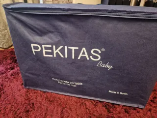 Colchón cuna viaje PEKITAS 120x60cm con funda