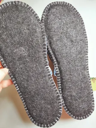 Pantofole gufetto in pile e feltro