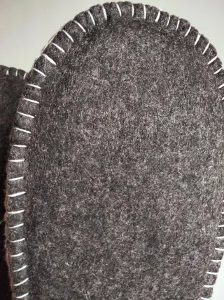 Pantofole gufetto in pile e feltro