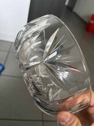 Vaso tallado para fruta