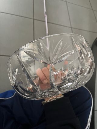 Vaso tallado para fruta