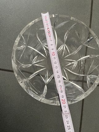 Vaso tallado para fruta