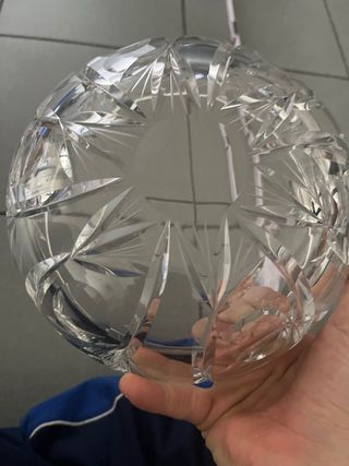 Vaso tallado para fruta