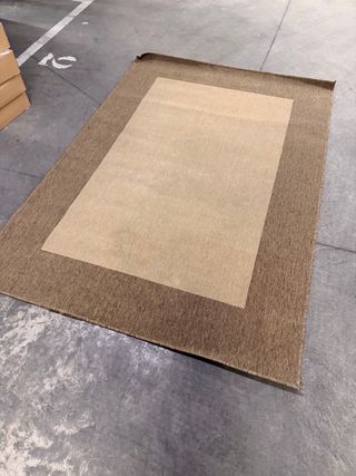 Alfombra Jarapa Grande Beige y Marrón