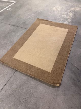 Alfombra Jarapa Grande Beige y Marrón