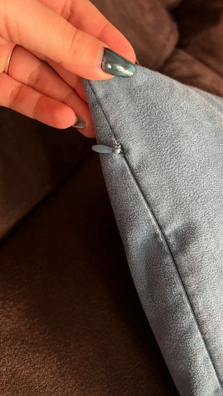 Set 5 Cojines Decorativos Azul y Beige