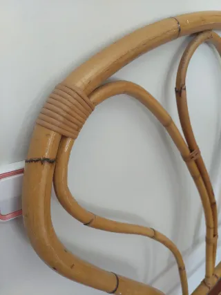 Cabecero de bambú estilo abanico