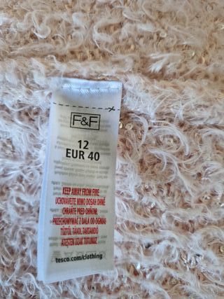 Chaqueta rosa peluda FLF talla única