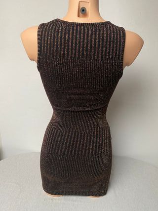 Mini abito o top White Fox Lurex Multicolore XS