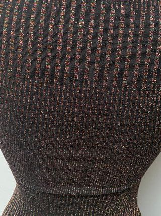 Mini abito o top White Fox Lurex Multicolore XS