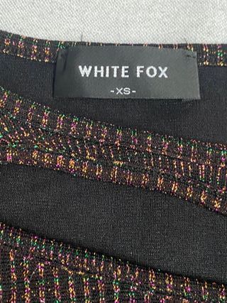 Mini abito o top White Fox Lurex Multicolore XS