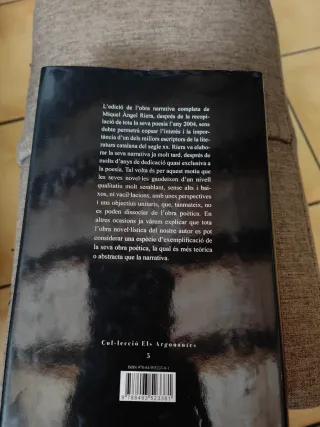 Miquel Angel Riera. Obra narrativa