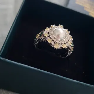 Anillo Plata Perla