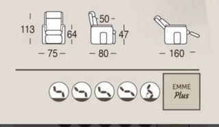 Poltrona relax 4 motori come nuova