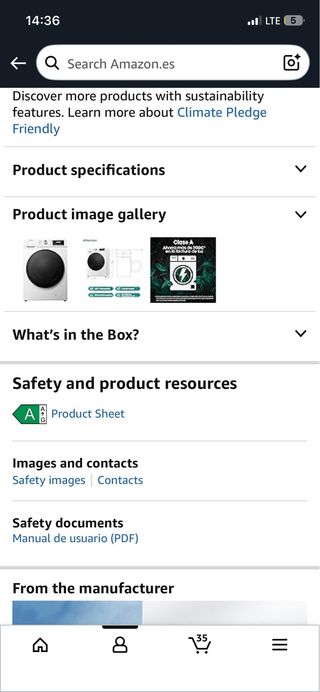 Washing M Lavadora-Secadora Hisense 8kg/5kg ClaseA