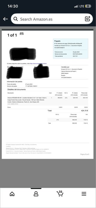 Washing M Lavadora-Secadora Hisense 8kg/5kg ClaseA