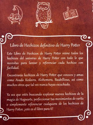 Pack libro hechizos y bolivarita Harry Potter