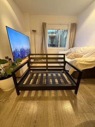 Sofá IKEA Lillberg  madera reclinable con cojines