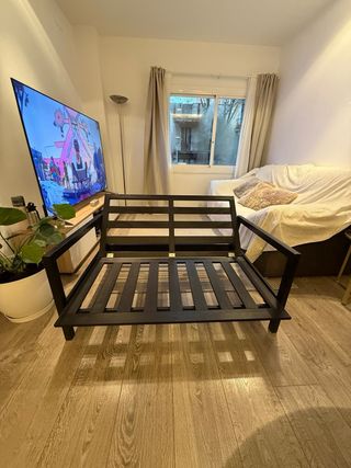 Sofá IKEA Lillberg  madera reclinable con cojines