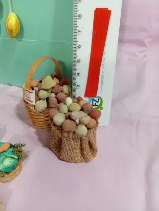 Miniatura per presepe: frutta, verdura, animali