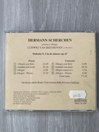 CD Beethoven Sinfonia 5 - Scherchen
