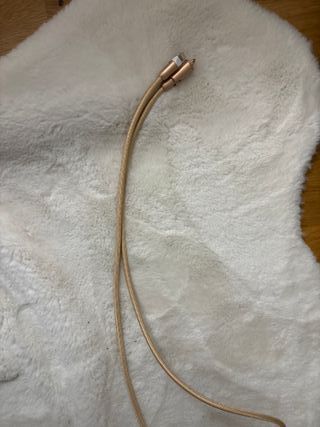 Cable Cargador iPhone Dorado Trenzado
