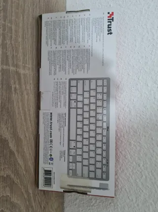 Teclado Inalámbrico Trust Gris/Blanco