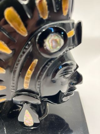 Figura Decorativa Arte Maya Negra