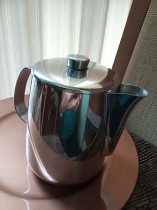 Tetera italiana vintage acero Alfra