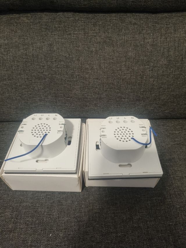 Pack 2 Interruptores Táctiles WESA Negros