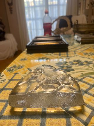 Escultura de cristal de reno