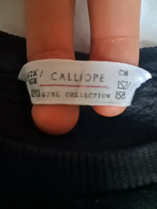 2 maglioni Calliope nero/panna Tg 13 anni