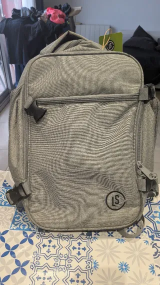 Mochila de viaje cabina LS gris, rayanair etc...