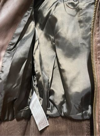 Cazadora de cuero Mango marrón