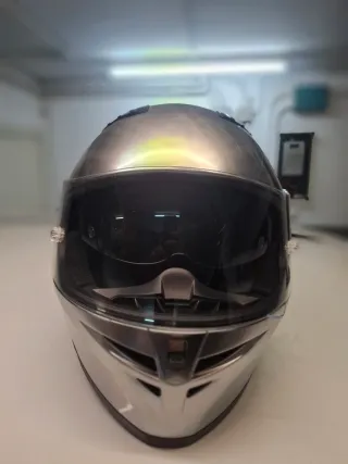 Casco talla L Shiro SH-600 Cromado