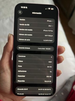 iPhone 16 Plus Rosa totalmente nuevo