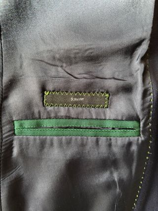 Traje Purificacion Garcia Azul Marino