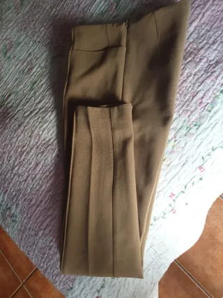 Pantalones Armani Jeans Beige Mujer