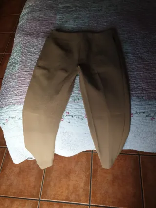 Pantalones Armani Jeans Beige Mujer