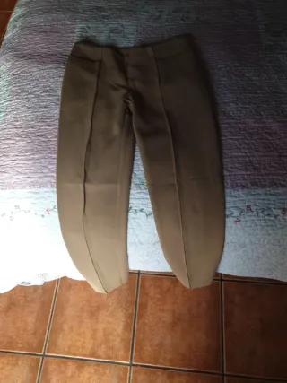 Pantalones Armani Jeans Beige Mujer