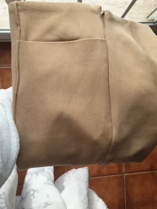 Pantalones Armani Jeans Beige Mujer