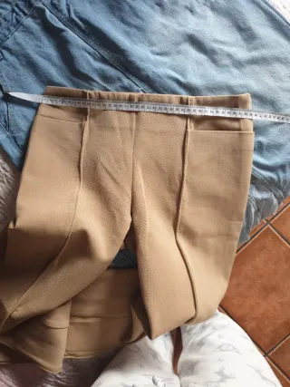 Pantalones Armani Jeans Beige Mujer