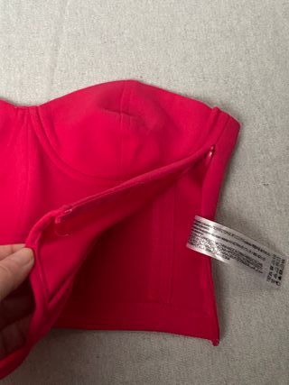 Zara Corsetto Fucsia Spalle Scoperte XS