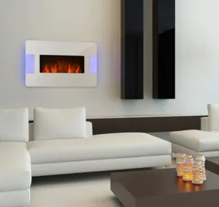 Chimenea Eléctrica Blanca 2 Potencias