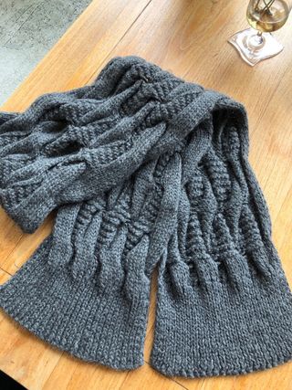 Conjunto Bufanda y Gorro Baby Alpaca Gris