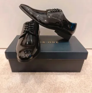 Scarpe eleganti uomo nere lucide