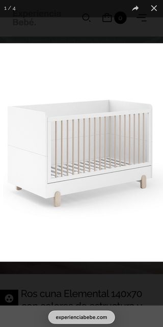 Cama 70x140 marca Ros modelo elemental