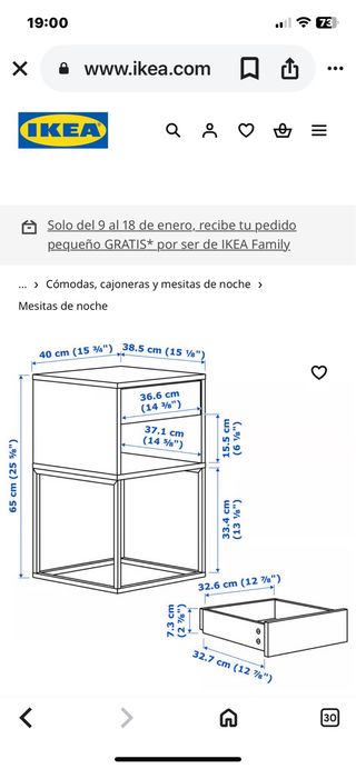 Tavolino bianco di Ikea