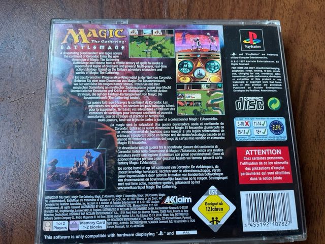 Magic The Gathering Battlemage PS1 PAL